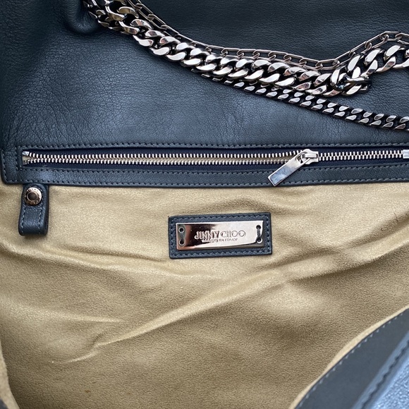 Jimmy Choo biker chain shoulder handbag (large) - Picture 3 of 12